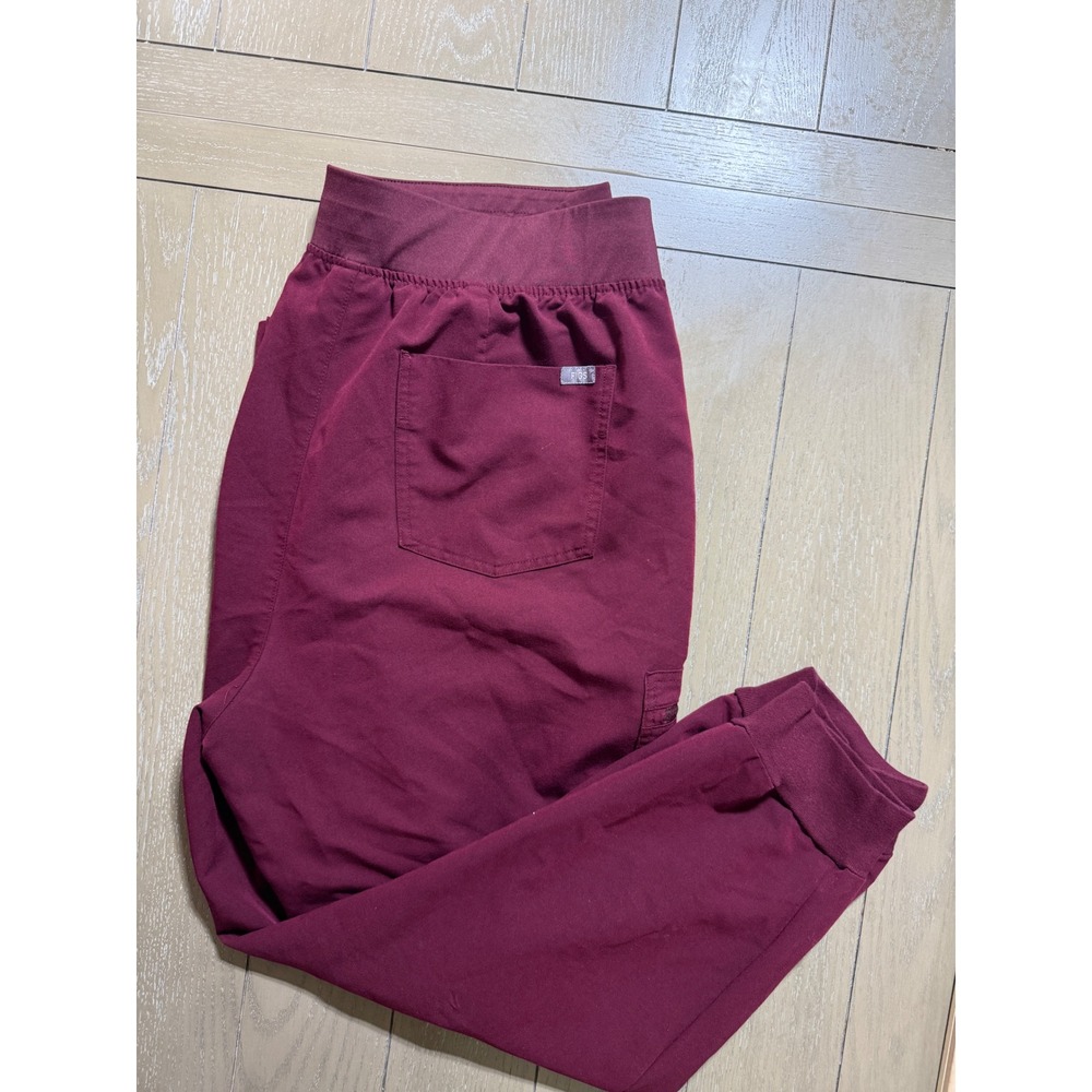FIGS Zamora Jogger Scrub‎ Pants Burgundy Womens  4XL Nurse